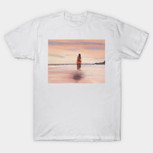 Coral sea oil painting by Tabitha Kremesec T-Shirt